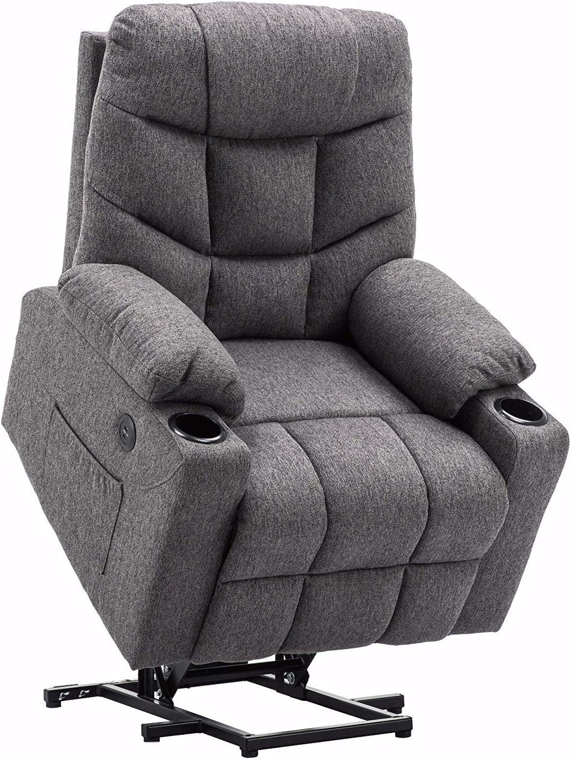 Sillón levantapersonas MCombo 7286DE gris oscuro