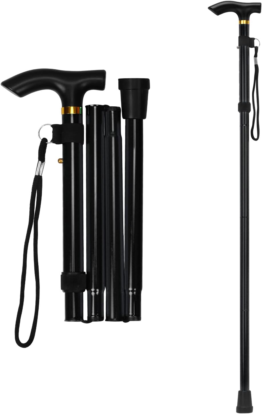 Bastón Supregear plegable de cinco alturas
