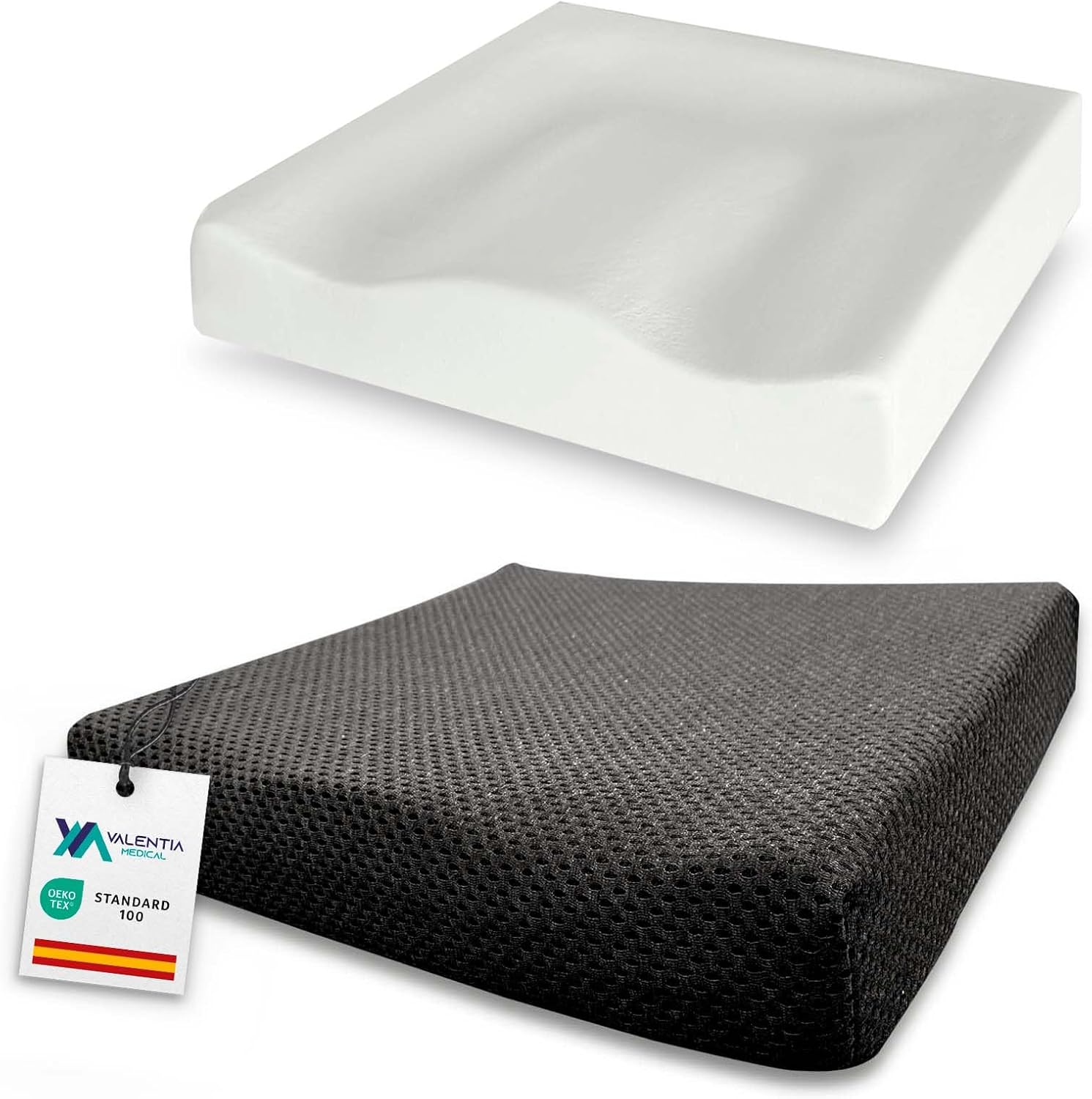 Cojín antiescaras Valentia Medical con funda lavable