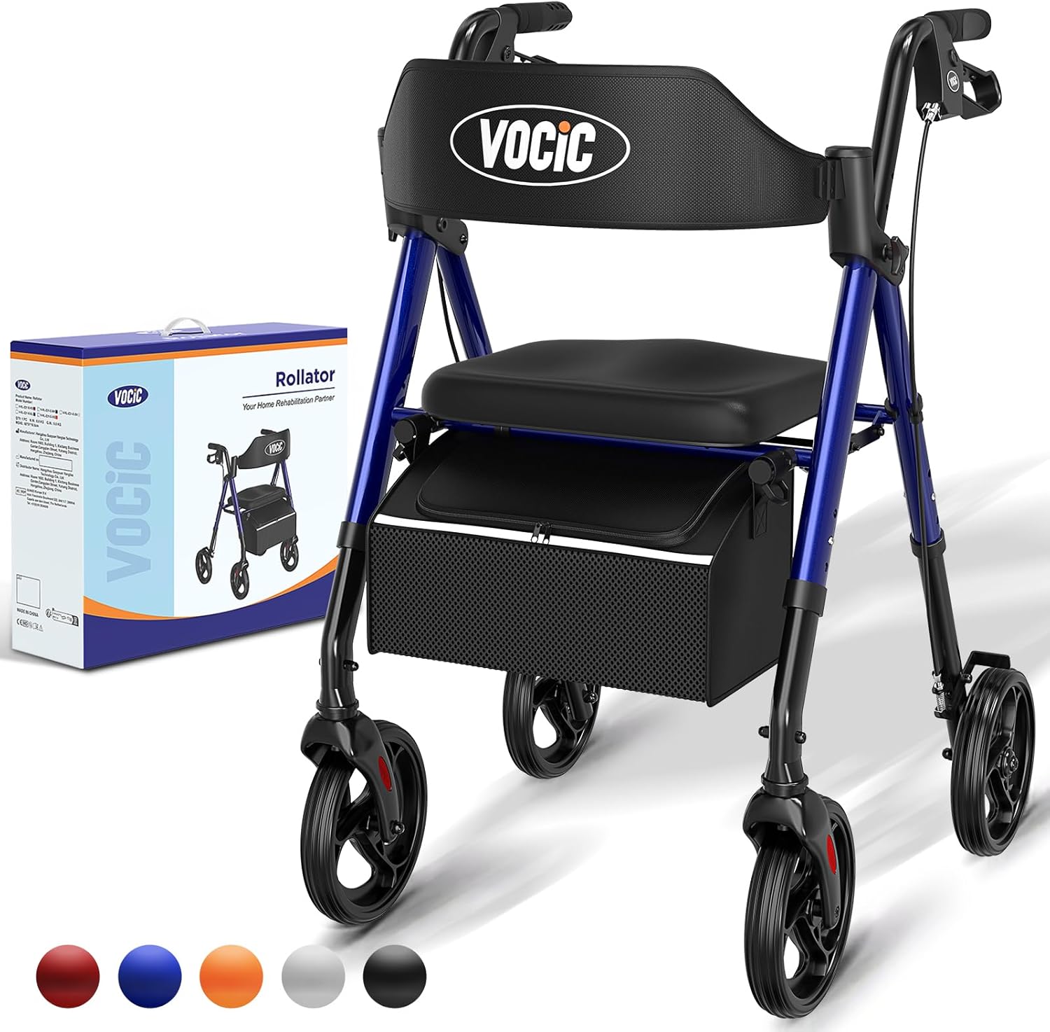 Andador VOCIC compacto plegable con asiento